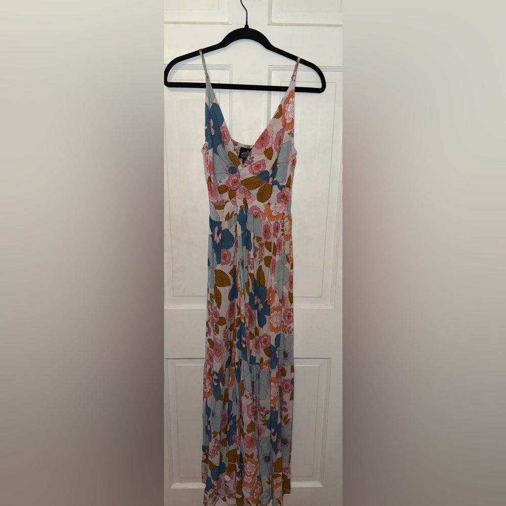 Angie Pink and Blue Floral Dress